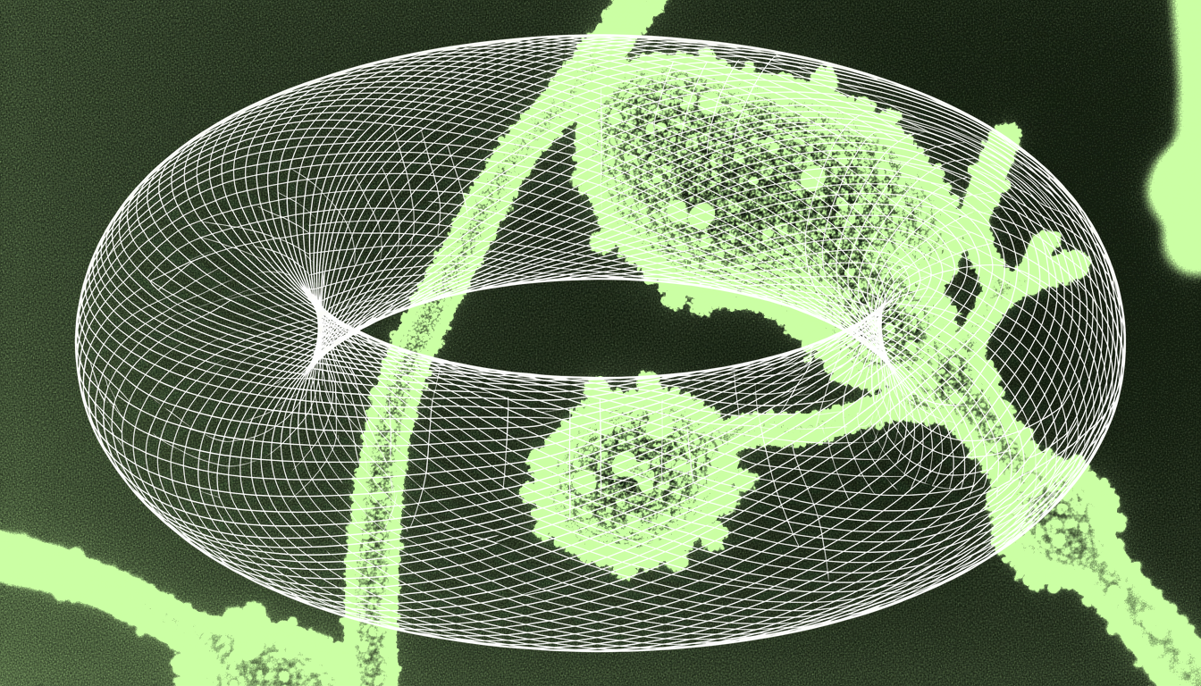 stress granule phase transition in monochrome blue transmission electron micrograph