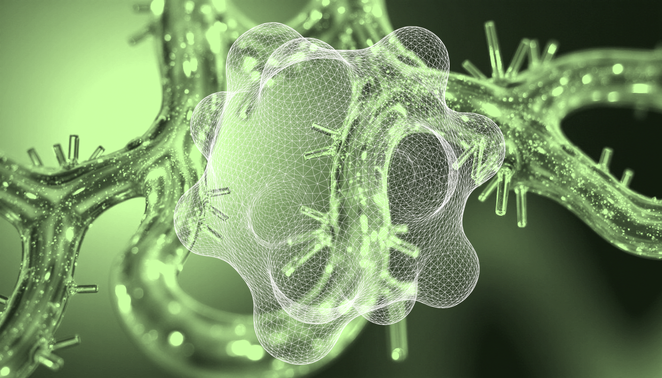 neural synaptic network with rhythmic wave-like dopamine transmission, microscopic fluid dynamics, iridescent neurotransmitter droplets, soft azure backlight
