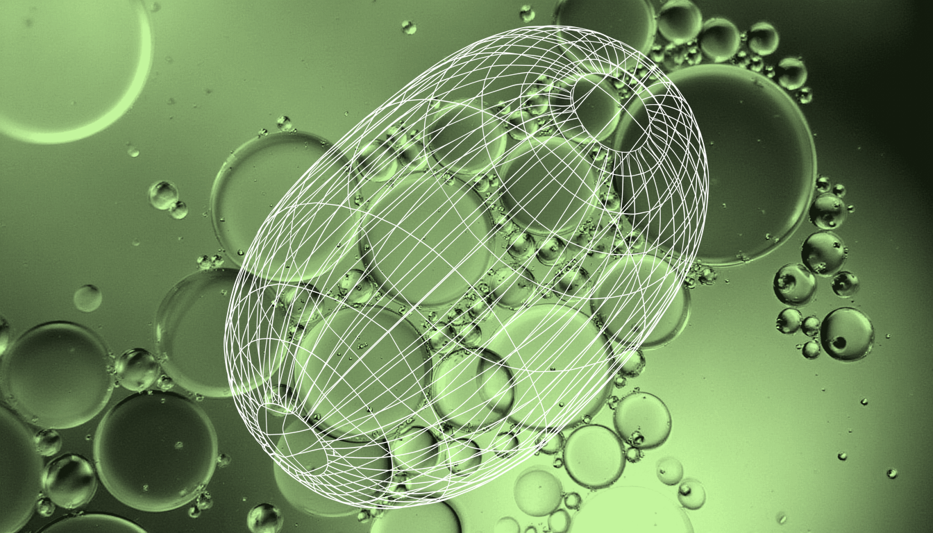 Translucent glucocorticoid crystals dissolving in fluid, macro droplets with soft backlight, shallow depth of field, abstract pharmaceutical dissolution