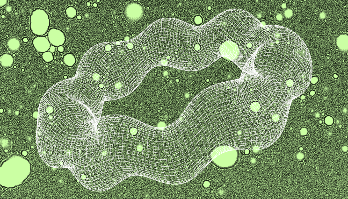 hexosamine biosynthetic pathway metabolic oscillations in epithelial cells, monochrome lavender transmission electron micrograph