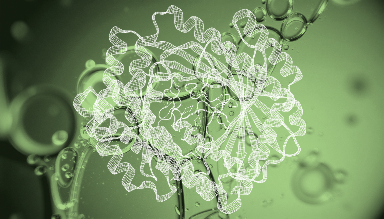 translucent molecular fragments docking into protein surface pocket, fluid abstract macro, soft backlight, shallow depth of field