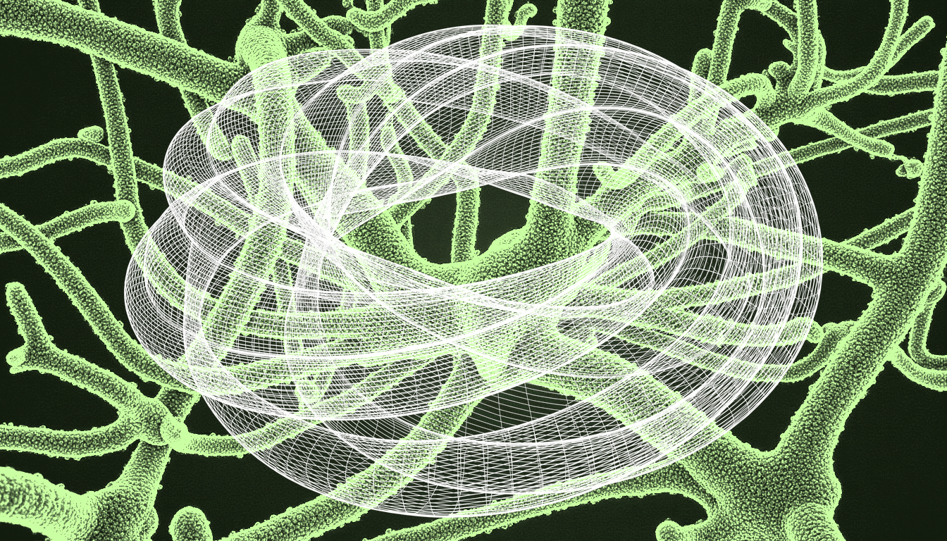neural network transmission electron micrograph, deep indigo synaptic connections, high-resolution membrane topology